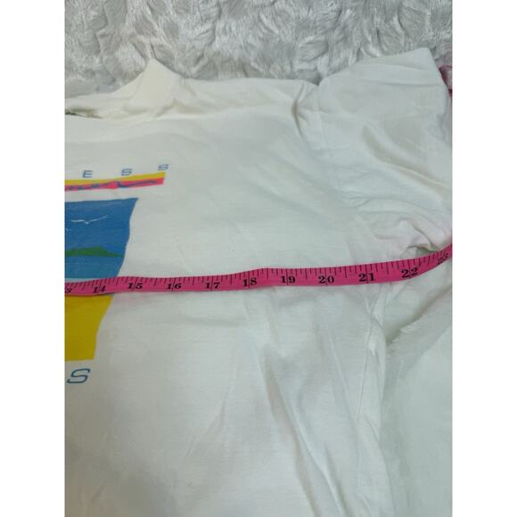 Vintage 80s Endless Summer Neon Beach Barbados Single Stitch T-Shirt Unisex M - Picture 8 of 11